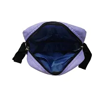 Stylish Solid Messenger Bag - Purple-thumb2