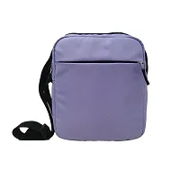 Stylish Solid Messenger Bag - Purple-thumb1