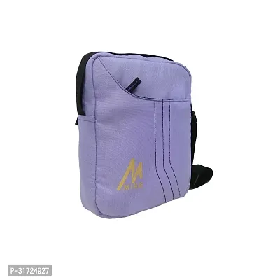 Stylish Solid Messenger Bag - Purple-thumb4