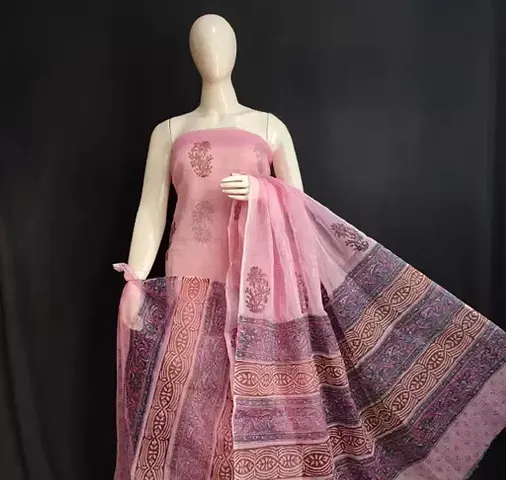 Classic Dress Material with Dupatta for Women