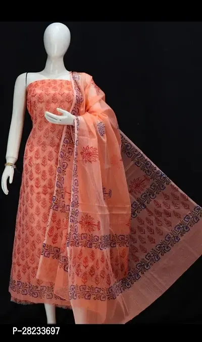 Classic Cotton Printed Dress Material with Dupatta-thumb0