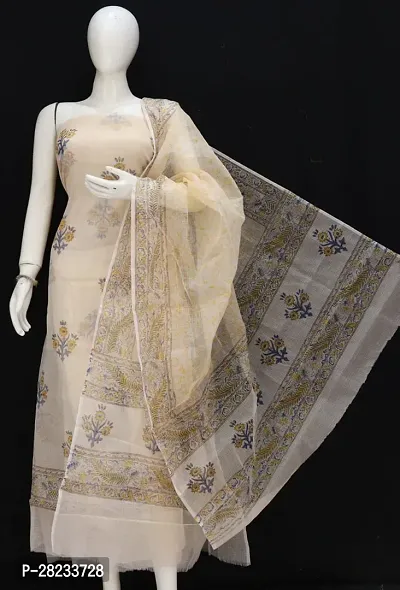 Classic Cotton Printed Dress Material with Dupatta for Women