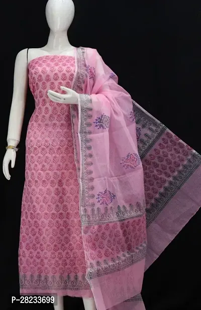 Classic Cotton Printed Dress Material with Dupatta-thumb0