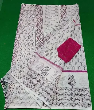 Classic Blend Saree with Blouse piece