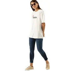 Women Loose Casual Wear Round Neck T-Shirt (Oversized)-thumb3