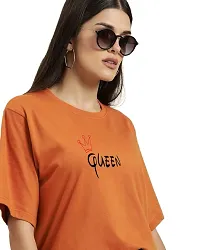 Women Loose Casual Wear Round Neck T-Shirt (Oversized)-thumb2