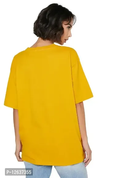 Womens Oversized Loose Western Wear Round neck T-shirt(Duck)-thumb3