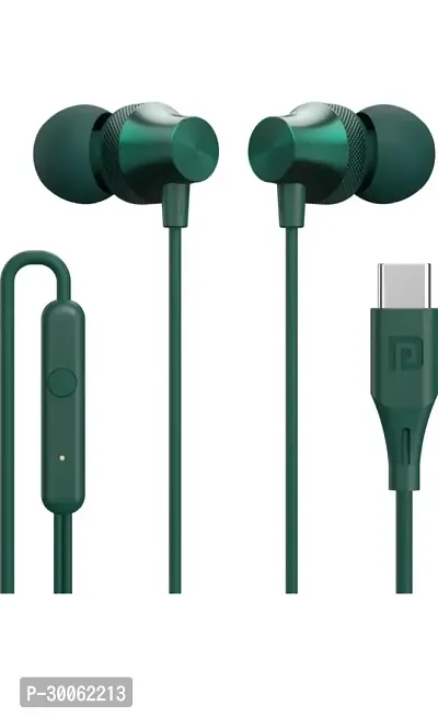 Classic Green Wired Headphones/Earphones-thumb0