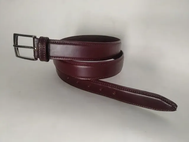 Stylish and Durable Synthetic Leather Solid Belt For Men