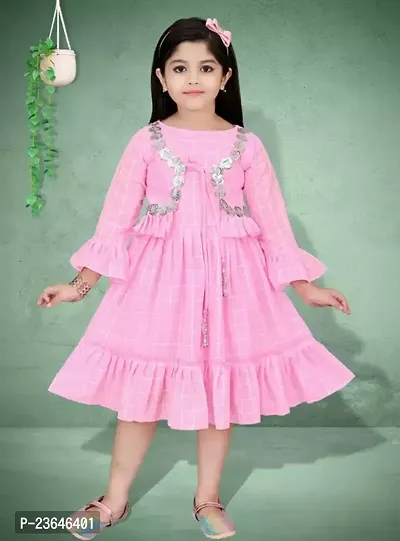 Stylish Cotton Frocks For Girl-thumb0