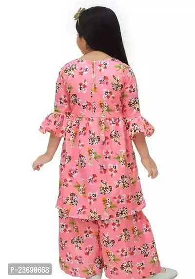 Stylish Cotton Kurta With Palazzo Set For Girl-thumb3