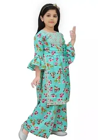 Stylish Cotton Kurta With Palazzo Set For Girl-thumb2