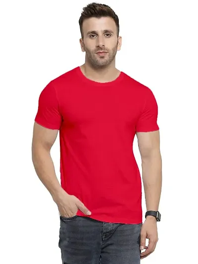 YouthPoi Men's Round Neck Half Sleeve Regular Fit Tshirt