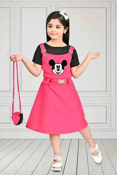 Kids Frock with Sling Bag