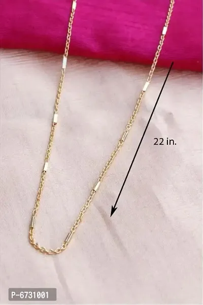 Gold Plated Fancy Necklace Chain
