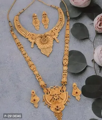 Gold Plated Necklace Jewellery Set for Women  Girls