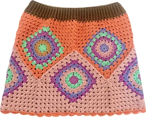 Elegant Knitted Woven Design Skirts For Women