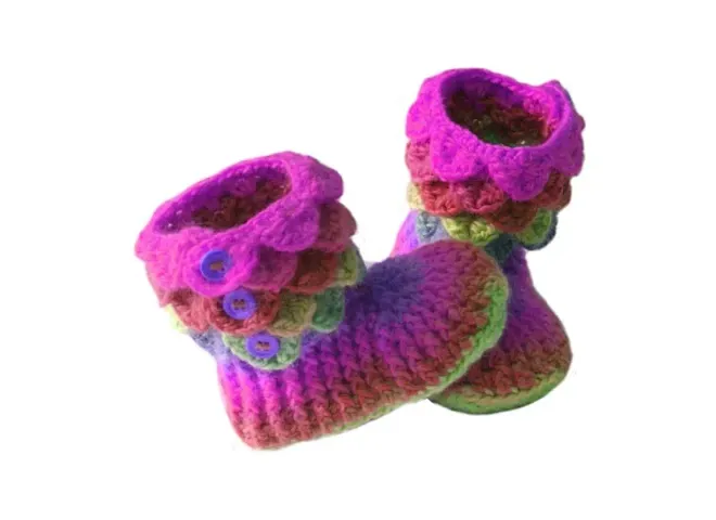 Latest Beautiful Wool Booties For Baby