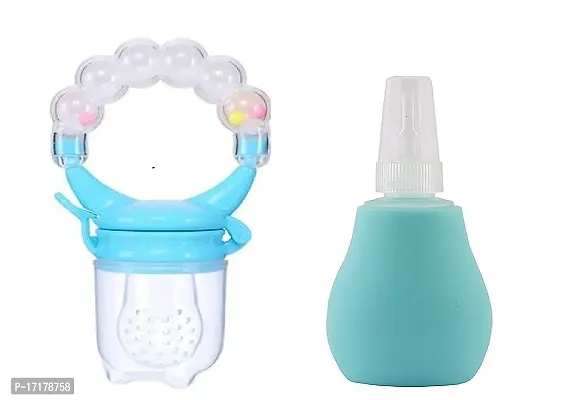 My NewBorn Baby Rattle Nibbler And Nose Cleaner Multicolor Pack Of 2