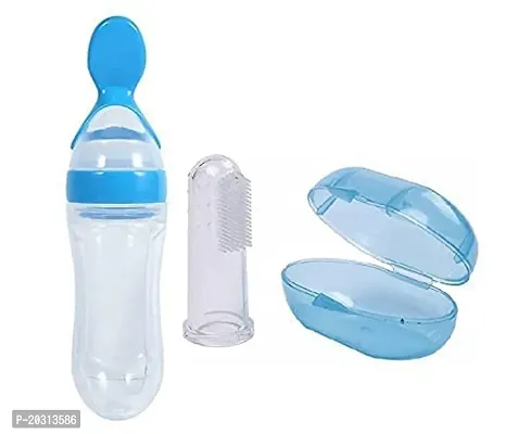 My newBorn Baby Spoon Bottle And Baby Brush Pack Of 2-thumb0