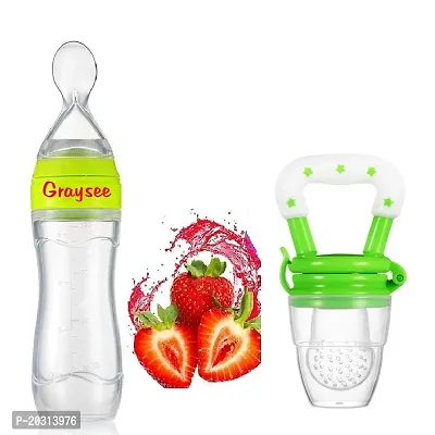 My NewBorn Baby Spoon Bottle And Fruit Feeder Pack Of 2-thumb0
