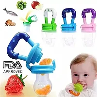 My NewBorn Baby Silicone Spoon Bottle And Fruit Nibbler And Finger Brush Pack Of 3-thumb3