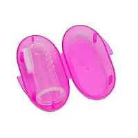 My NewBorn Baby Silicone Spoon Bootle And Fruit nibbler And Silicone Finger Brush With Case Pack Of 3-thumb1