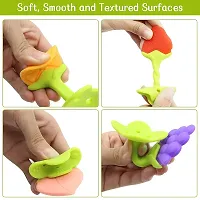 Combo of Silicone BPA Free Natural Organic Nipple Teethers and Fruit Nibbler Feeder for Newborn Baby Boy - Baby Girl, Infant, Babies-thumb2