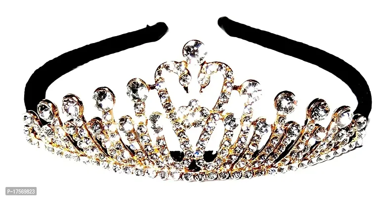 Soika? Crystal Rhinestone Princess Crown Tiara (Silver/Gold)-thumb0