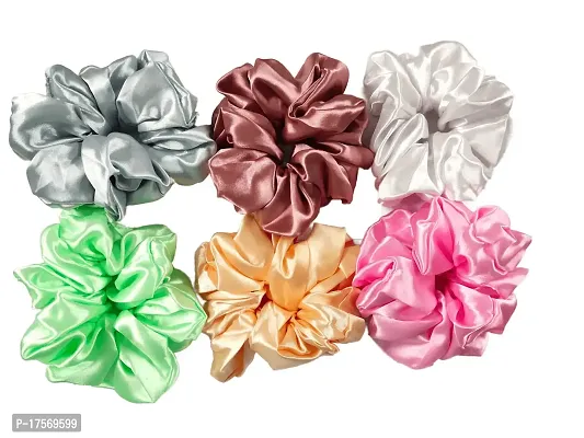 Soika? Ravishing Scrunchies | Skinny Scrunchies | Satin Scrunchies, Anti Hair Breakage, Ponytail Holder, Hair Ties For Girls  Women (Jumbo Satin Scrunchies 3 pc)