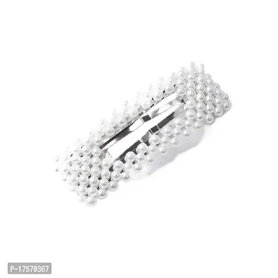 Soika? Pearl Clip | Korean Style Pearl Barrette Clips | Pearl Tic- Tac Clips (Pearl Tic-Tac 6pc)-thumb3