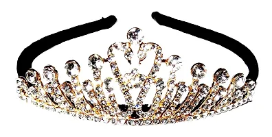 Soika Princess Crown Tiara  Birthday Sash for Birthday girl (Crown  Sash pack of 2) (BIRTHDAY SASH  SWAN CROWN)-thumb2