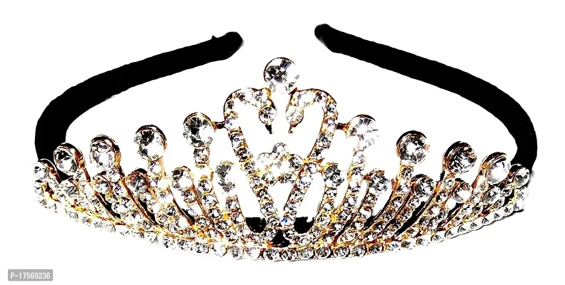 Soika Princess Crown Tiara  Birthday Sash for Birthday girl (Crown  Sash pack of 2) (BIRTHDAY SASH  SWAN CROWN)-thumb3