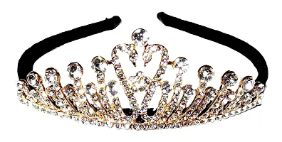 Soika? Crystal Rhinestone Princess Crown Tiara (Silver/Gold)-thumb1