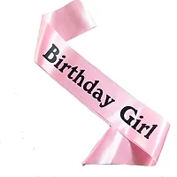 Soika Princess Crown Tiara  Birthday Sash for Birthday girl (Crown  Sash pack of 2) (BIRTHDAY SASH  SWAN CROWN)-thumb1