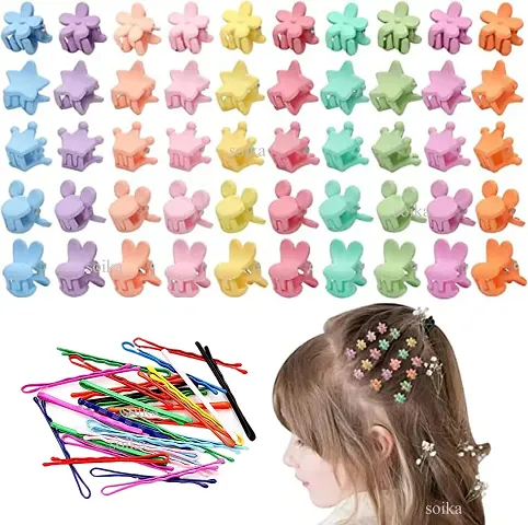 Soika? Baby Claw Clip For Baby Girl, Toddlers, Girls Women (Mini claw Bob clips Pack of 45)