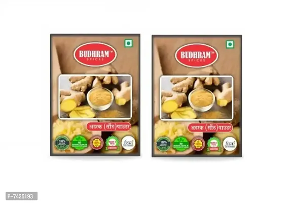 Budhram Spices Dry Ginger Powder | Saunth Powder (Pack of 2) 100g x 2Pc-thumb0