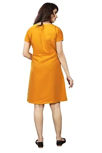 Women's Midi Length cotton Spandex Dresses-thumb3