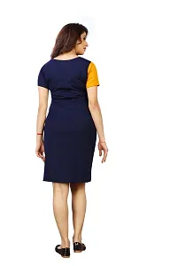 Women's Midi Length cotton Spandex Dresses-thumb3