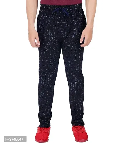 FEEL TRACK Men's Regular Fit Cotton Track Pants (GG_PANT_P4_NAVY_P2_BLACK-L_Dark Blue, Black_L)-thumb4