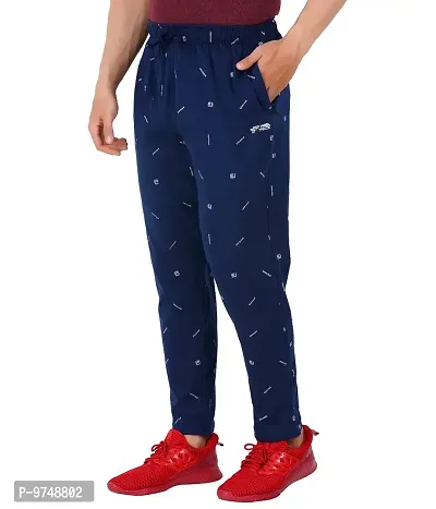 Men's Regular Fit Printed Track Pants-thumb4