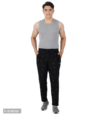 Men's Regular Fit Printed Track Pants (Pack of 2) (GG_ P6_Pant-New_Black_Blue-M)-thumb5