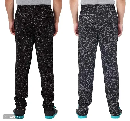 Men's Regular Fit Printed Track Pants (Pack of 2) (GG_Pant_P3_Black_P2_Black-L)-thumb2