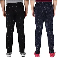 Men's Regular Fit Printed Track Pants (Pack of 2) (GG_Pant_P6_Black_P4_Navy-XL)-thumb2