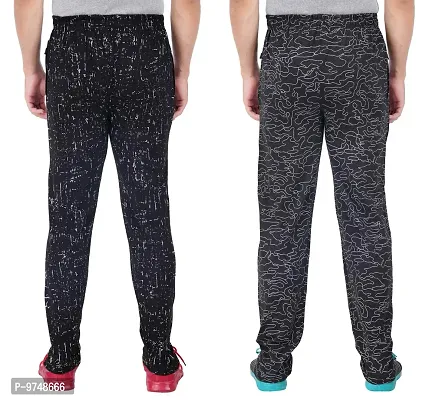 Men's Regular Fit Printed Track Pants (Pack of 2) (GG_Pant_P4_Black_P2_Black-S)-thumb2