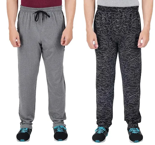 Men's Regular Fit Printed Track Pants