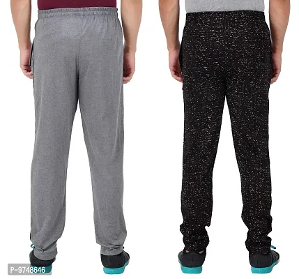 Men's Regular Fit Printed Track Pants (Pack of 2) (GG_Pant_404_Gray_P3_Black-L)-thumb2