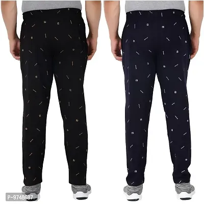 Men's Regular Fit Printed Track Pants (Pack of 2) (GG_ P6_Pant-New_Black_NAVY-3XL)-thumb2