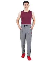 FEEL TRACK Men's Regular Fit Cotton Trackpants (G.G_909_PANT_BLACK_A.MILL-XXL_Black, Andhra Melange_2XL)-thumb4