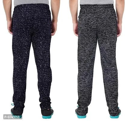 Men's Regular Fit Printed Track Pants (Pack of 2)-thumb2